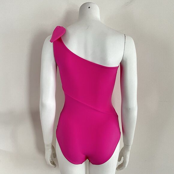 Stylest Swimsuit Pink One Shoulder With Tie One Piece XS - Picture 3 of 8